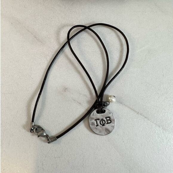 Gamma Phi Beta leather choker New With Tags - Picture 7 of 8